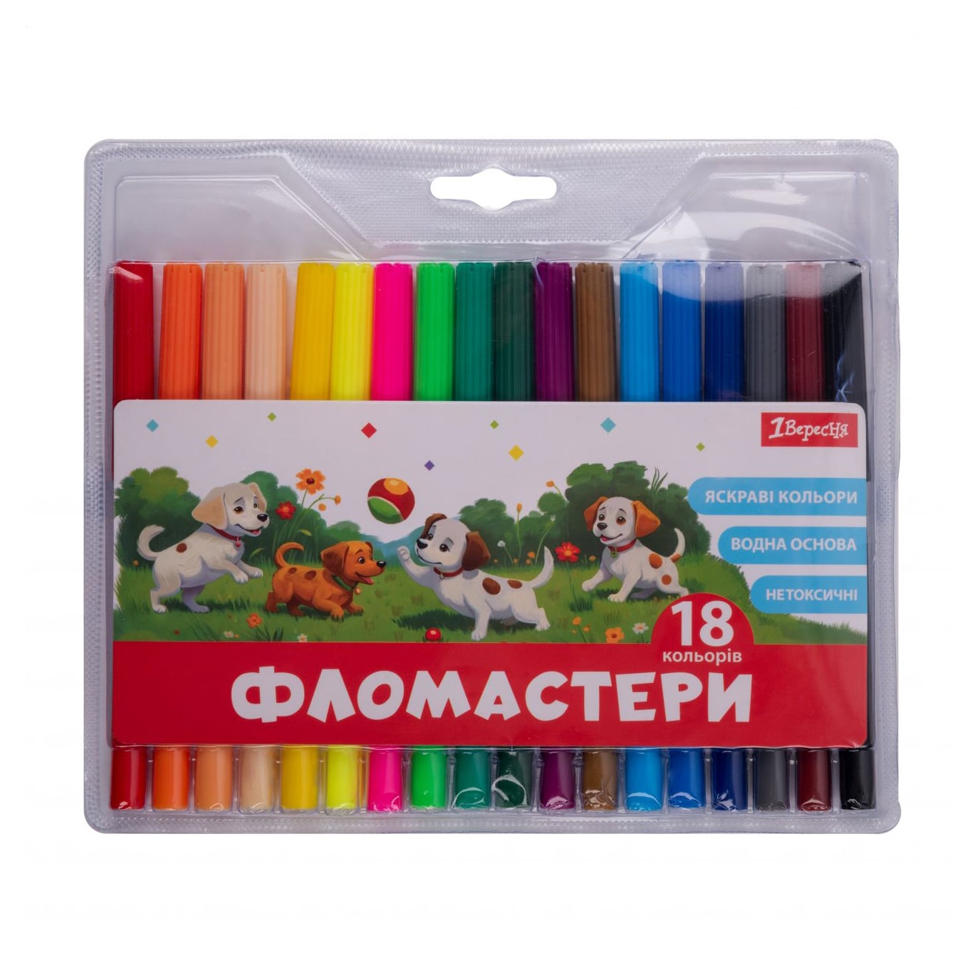 Набір кольорових фломастерів 1 Вересня Classic, 18 кольорів (650552)